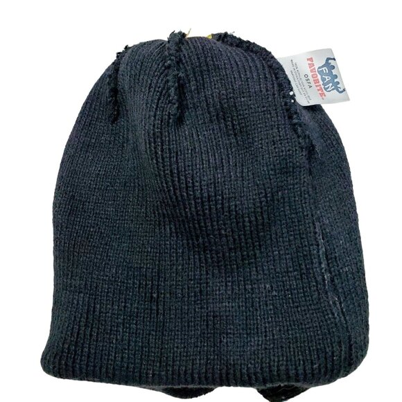 Fan Favorite Boston Bruins Toboggan NHL Black Yellow Pom Pom OSFM NWOT - Picture 5 of 6